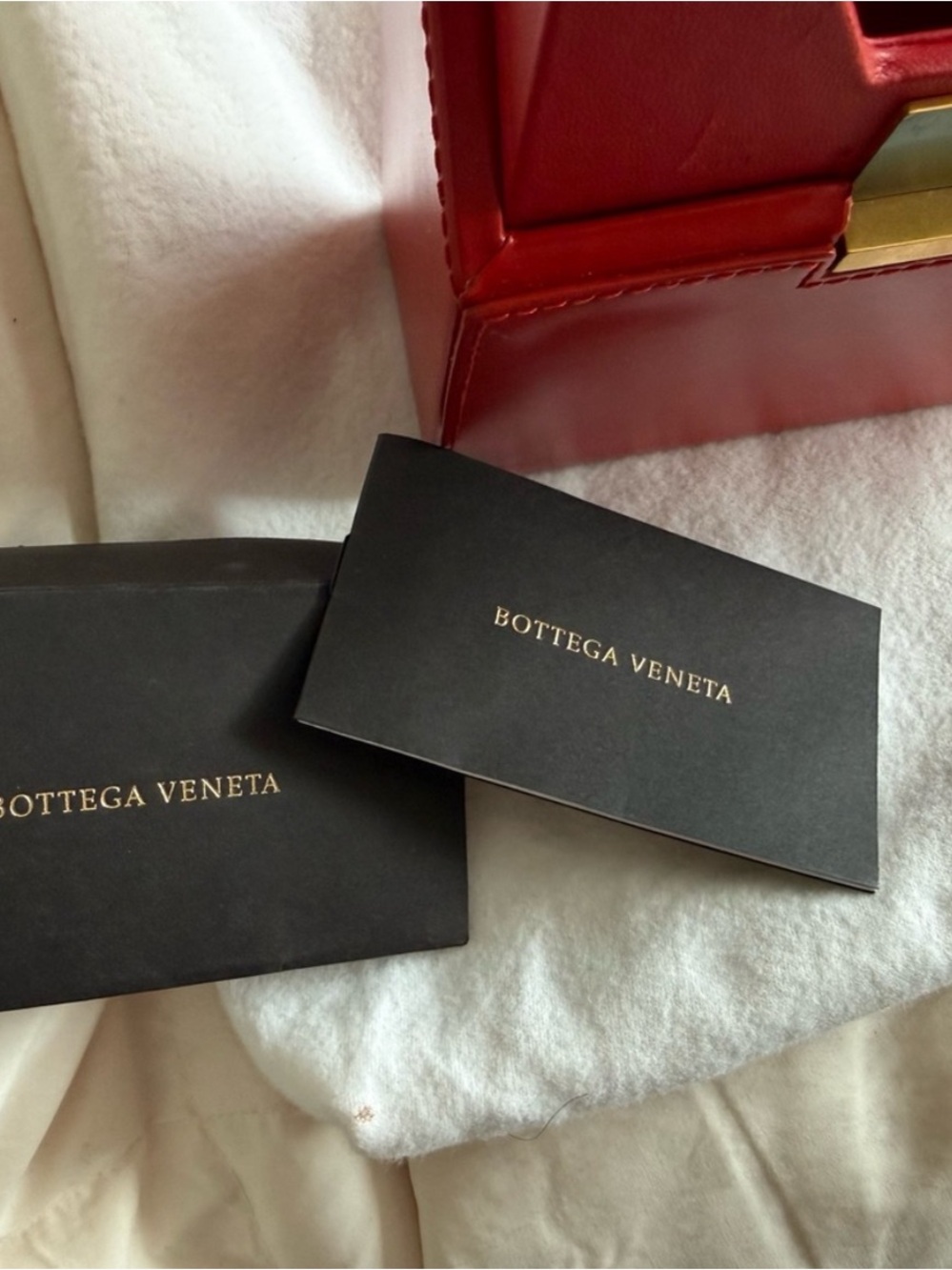 Bottega Veneta Red Daisy Box Shoulder Bag with Gold Hardware - Picture 4 of 9
